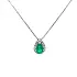 Gold Pendant with Emerald and Diamonds