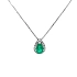 Gold Pendant with Emerald and Diamonds