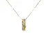 Gold Pendant with Diamonds