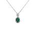 Gold Pendant with Emerald and Diamonds