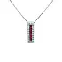 Gold Pendant with Rubies and Diamonds