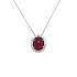 Gold Pendant with Ruby and Diamonds