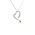 Gold Pendant in Heart Shape with Diamonds