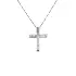 Gold Pendant Cross with Diamonds