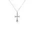 Gold Pendant Cross with Diamonds