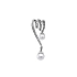 Gold Pendant Natural Pearls and Diamonds