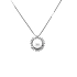 Gold Pendant with Natural Pearl and Diamonds