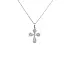 Gold Pendant Cross with Diamonds