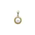 Gold Pendant with Pearl and Diamond