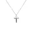 Gold Pendant Cross with Diamond