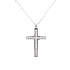Gold Pendant Cross Zancan Insignia with Diamonds EC578B