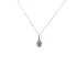 Smaradga pendant with white gold diamonds