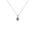 Emerald pendant with white gold diamonds