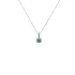 Emerald pendant with white gold diamonds