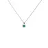 Emerald pendant with white gold diamonds