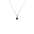 Gold pendant with sapphire and diamonds