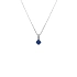 Gold pendant with sapphire and diamonds