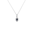 Gold pendant with sapphire and diamonds