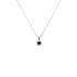 Gold pendant with sapphire and diamonds