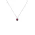 Ruby pendant with white gold diamonds