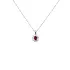 Ruby pendant with white gold diamonds