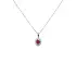 Ruby pendant with white gold diamonds