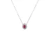 Ruby pendant with white gold diamonds