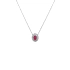 Ruby pendant with white gold diamonds