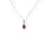 Ruby pendant with white gold diamonds