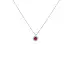 Ruby pendant with white gold diamonds