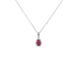 Ruby pendant with white gold diamonds