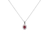 Ruby pendant with white gold diamonds