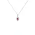 Ruby pendant with white gold diamonds