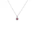 Ruby pendant with white gold diamonds