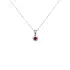 Ruby pendant with white gold diamonds