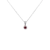Ruby pendant with white gold diamonds