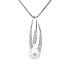 Gold Pendant with Natural Pearl and Diamonds