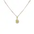 Gold pendant Crivelli with yellow fancy diamonds