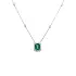 Gold Pendant with Emerald and Diamonds