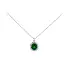 Gold Pendant with Emerald and Diamonds