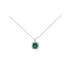 Gold Pendant with Emerald and Diamonds