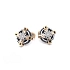 Gold Cufflinks Zancan Black Magic Magnum EP0041RB