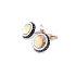 Gold Cufflinks Zancan Black Magic EPO122BR
