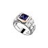 Gold Ring with Sapphire and Diamonds