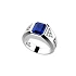 Gold Ring with Sapphire and Diamonds