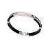 Gold Zancan Bracelet with Rubber EB618BR