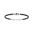 Gold Men's Bracelet with Black Diamond