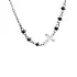 Silver Rosary with Black Spinels SXC009-SN50