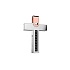 Gold Pendant Cross Zancan EPE099BR