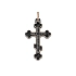 Golden Cross of Baraka with Black Diamonds